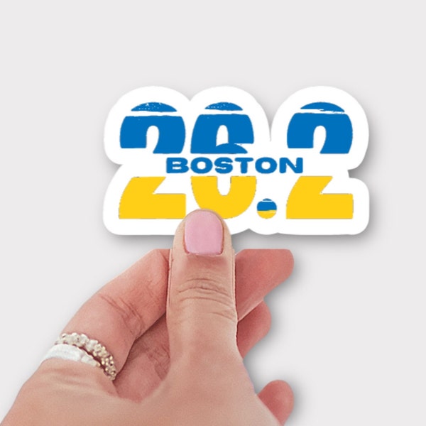 Boston 26.2 Sticker or Magnet | Marathon sticker for water bottle |  Marathon runner magnet | Gift for marathoner