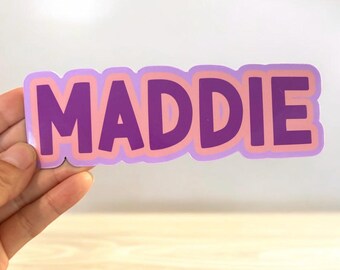 Personalized Name Magnet or Sticker | Custom Name Locker Magnet | School Decal | Locker magnet | School Name Sticker | Water bottle stickers
