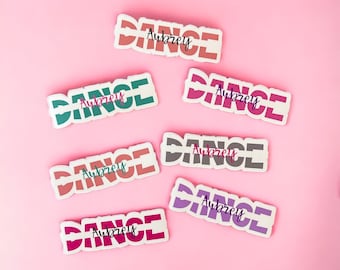Personalized Dance sticker with Name | Custom Dance stickers | Dancer custom decal | Dance water bottle sticker | Dancer gift | Recital gift