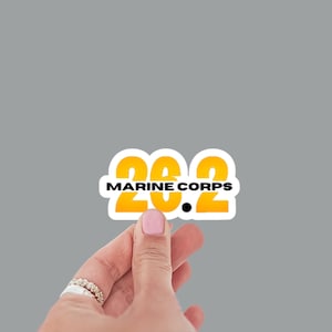 Marine Corps 26.2 Sticker or Magnet | Marathon sticker for water bottle |  Marathon runner magnet | Gift for marathoner