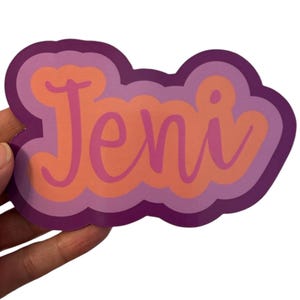 Personalized Magnet Custom Name Locker Magnet or Sticker | School Decal Fridge Magnet Laptop Sticker Teacher or Student Gift image 10