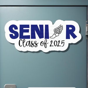 Senior Cross Country and Track Magnet or Sticker | Class of 2026| XC Senior Night Gift | Custom Track and Field Locker Magnet
