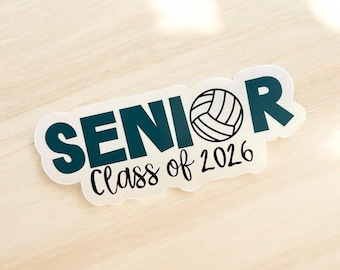 Imán de voleibol para personas mayores / Imán escolar personalizado / Decoración de casillero personalizada / Regalo para la noche de los mayores / Noche de voleibol para personas mayores
