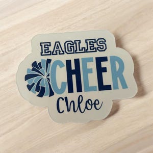 Spersonalizowany magnes na szafkę Cheerleaderki | Niestandardowe imię i numer Cheerleaderki | Prezent na wieczór seniorów | Magnes na ducha Cheer Team | Dekoracja Cheerleading
