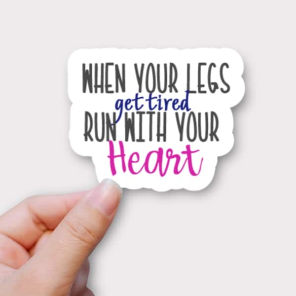 Running motivation Sticker or Magnet | Fitness sticker for water bottle |  Running Motivation magnet | Gift for runner |  Runner magnet