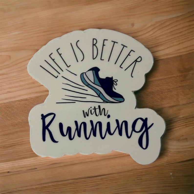 Running Sticker Set of 5 Stickers | Cross Country Gift | Running Gift ...