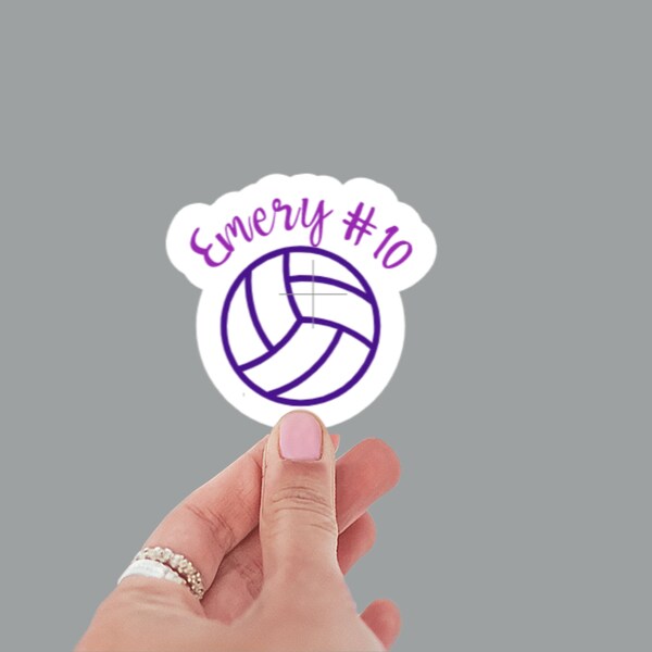 Custom Team and Player Volleyball Stickers Etsy