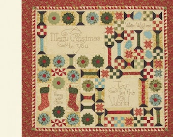 A Merry Christmas Applique Quilt Pattern by Susan Marth of Suzn Quilts - Fat Quarter Friendly - #213