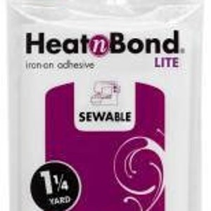 HEATNBOND LITE Iron On Adhesive for Appliqué & Quilting 1 1/4 yard