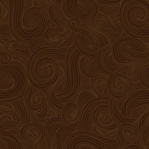 FAT QUARTERS Just Color! Brown Swirl - Studio E Fabrics - Brown Tone on Tone Blender - 1351-BRWN - 100% Quilting Cotton