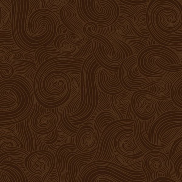 Just Color! Brown Swirl by Studio E Fabrics - Brown Tone on Tone Blender - 1351-BRWN - 100% Quilting Cotton