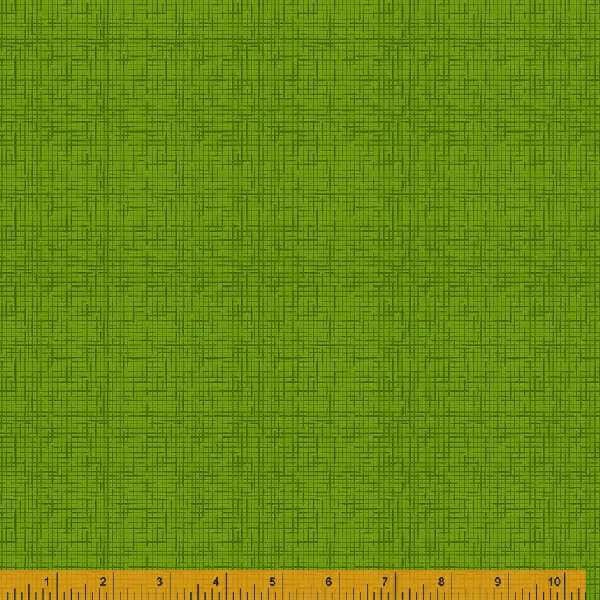 Cottage Farm Tweedy Moss Green, Judy Jarvi for Windham Fabrics, 53255-4, 100% Cotton Cut Continuously