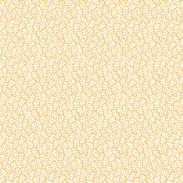 Belle Epoque Micro Leaves on Yellow by Maywood Studio - 9878-S - 100% Quilting Cotton Cut Continuously