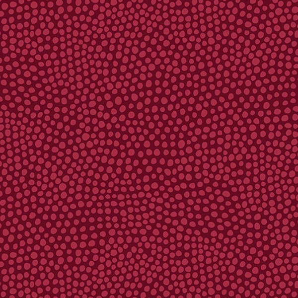Wander Lane Dew Drops Brick Red, Nancy Halverson of Art To Heart for Benartex Fabrics, 13609-10, 100% Cotton Cut Continuously