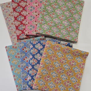 Tilda Jubilee Blenders Fat Quarter Bundle, 20" x 22", Farm Flower Fabric, Tone Finnanger, 100% Quilting Cotton, 8 Hand Cut Prints