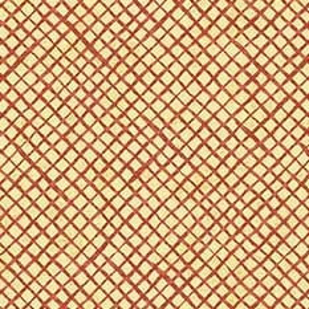 Pumpkin Farm Check Cream, Michael Miller Fabrics, CX9681