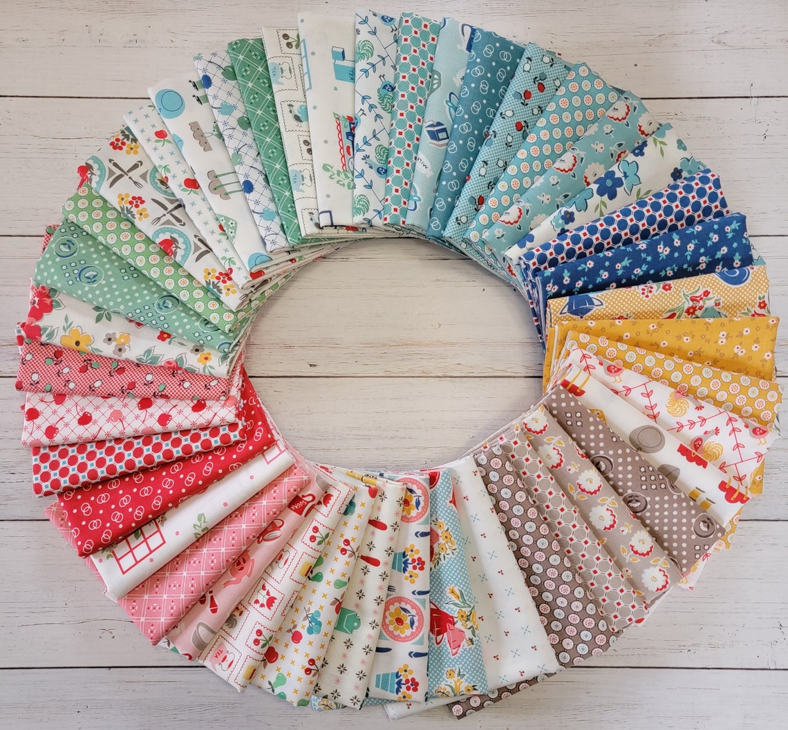 Cook Book by Lori Holt Fat Eighth Fabric Bundles Riley Etsy