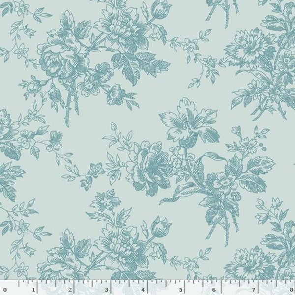 RESIDUS de toile Marcella 21 po. bleu clair par Nancy Rink pour Marcus Fabrics - R1505-bleu clair - 100 % coton à matelasser