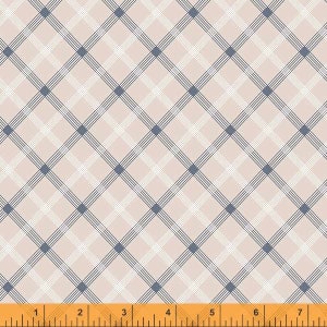 1/2 Yard REMNANT Sketchbook Bias Plaid Beige Cream by Whistler Studios for Windham Fabrics - 53086-4 - 100% Quilting Cotton