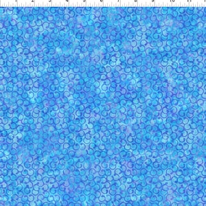 3/8 Yard REMNANT Sunshine Blue Ironwork, Jason Yenter for In The Beginning, 8SS-2, 100% Quilting Cotton