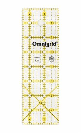 Creative Grids 1 inch x 12 inch or 1 inch x 6 inch clear non-slip rulers