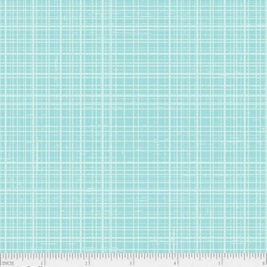 Linen Darlings Light Turquoise Textured Blender - Sillier Than Sally for P & B Textiles - 4564-LT - 100% Quilting Cotton Cut Continuously