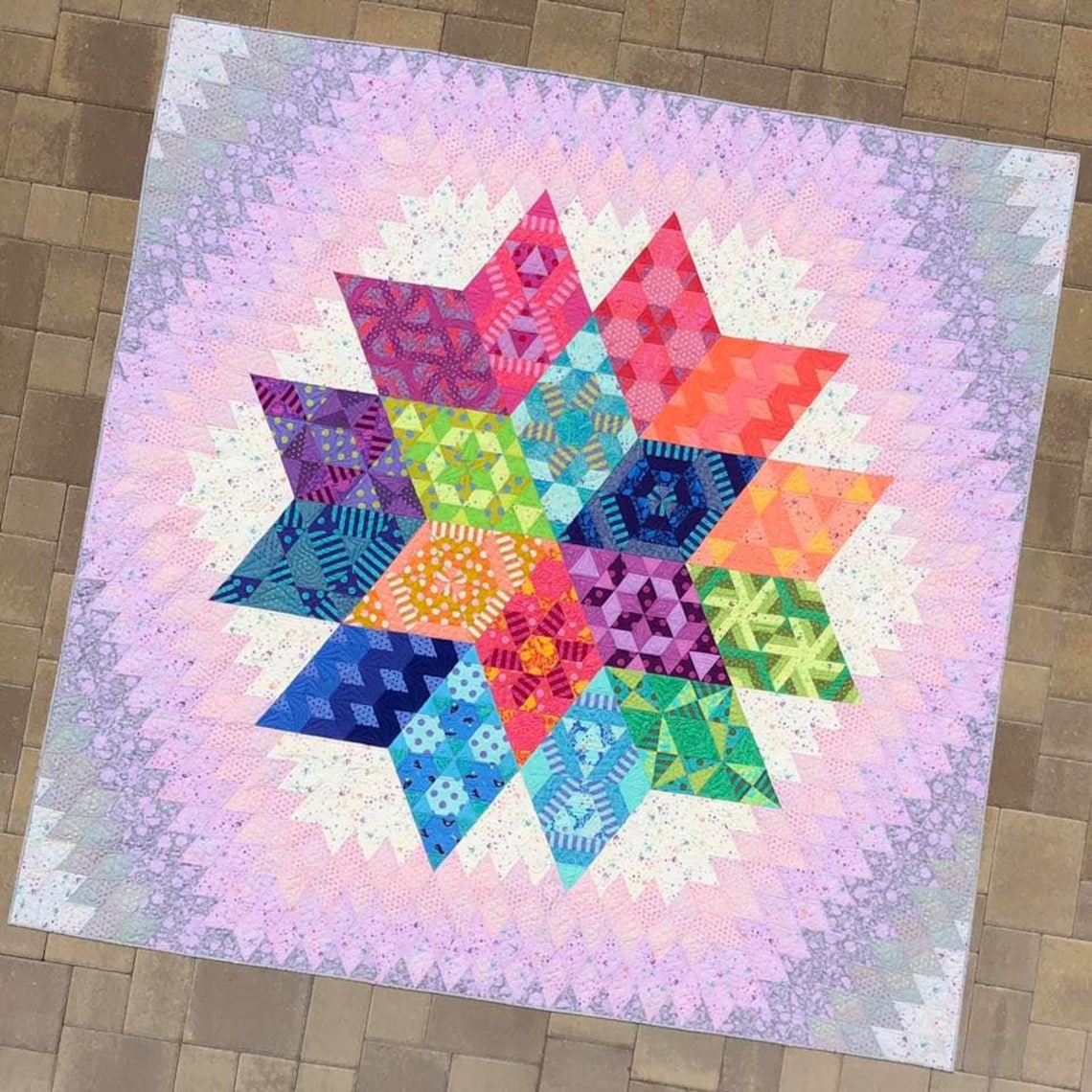 Nebula Quilt Kit Tula Pink Fabric Jaybird Quilts Pattern | Etsy