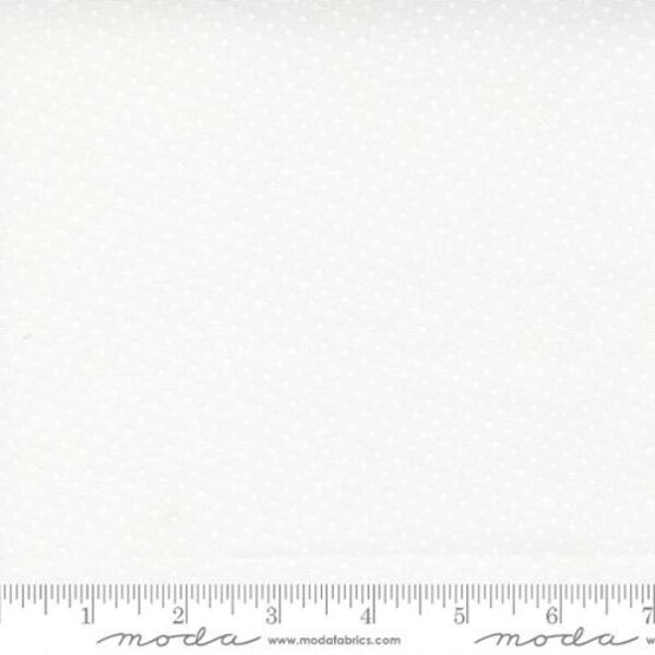 Zinnia Pollen Dot Off White by April Rosenthat for Moda Fabrics, 24136-27, 100% Quilting Cotton Cut Continuously