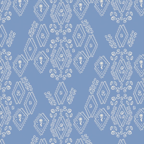 Tails & Thread Prairie Sky Blue by Patty Basemi for Art Gallery Fabrics AGF, TAT-39913, 100% Quilting Cotton Cut Continuously