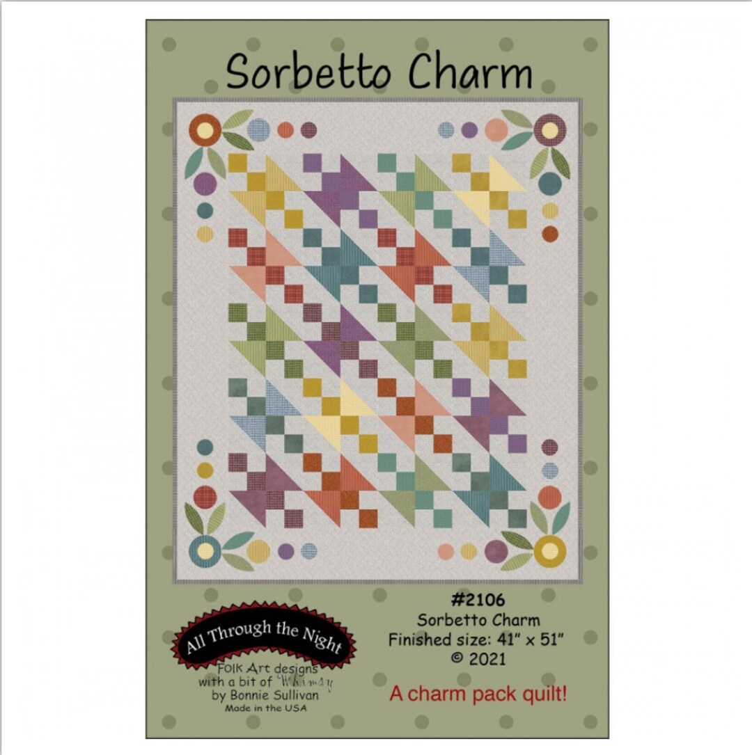 Sorbetto Charm Quilt Pattern Featuring Woolies Flannels by Bonnie ...