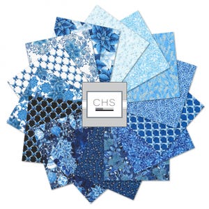 Holiday Flourish Fat Quarter Bundle w/Silver Metallic, Robert Kaufman Fabrics, 14 Hand Cut Prints, 100% Cotton, Please SEE NOTE BELOW