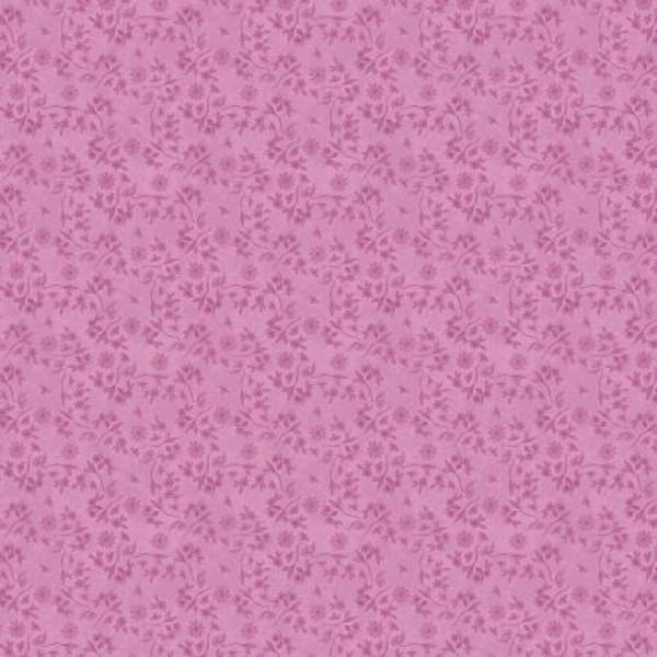 De kunst van het bijenhouden Small Floral Magenta Pink - Danielle Leone voor Wilmington Prints - 27610-336- 100% Quilting Cotton Cut Continu