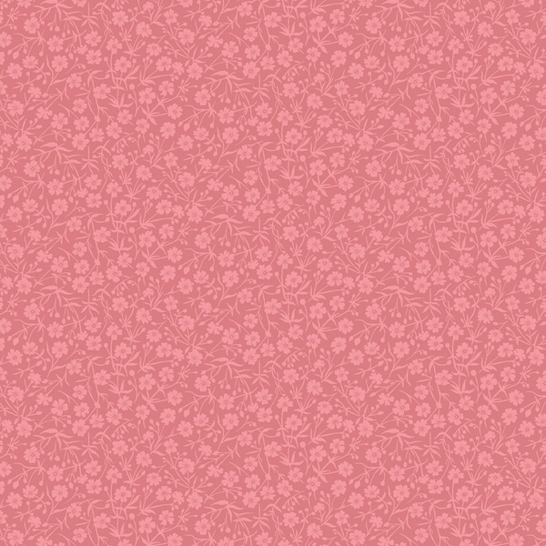 August Meadow Rosehip Pink by Liberty Fabrics, 01666895A, 100% Quilting Cotton Cut Continuously