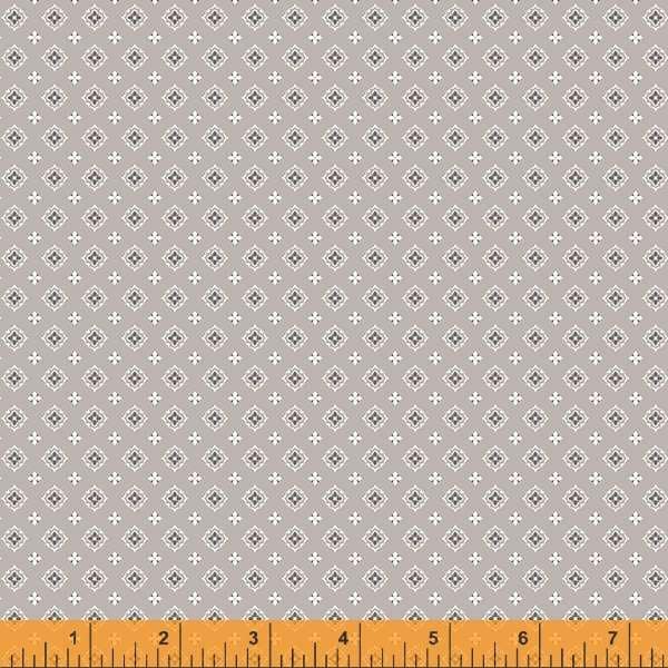 Sketchbook Tiny Foulard Taupe, Whistler Studios for Windham Fabrics - 53087-7 - 100% Quilting Cotton Cut Continuously