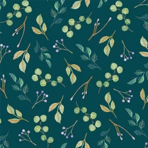 English Garden Spruce Green Tossed Sprigs - Clara McCallister for Michael Miller Fabrics - DDC10324-SPRU-D - 100% Cotton Cut Continuously