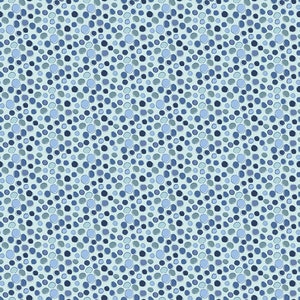 Crocodile Smiles Light Denim Blue Polka Dots - meags & me for Clothworks Fabrics - Y3996-87 - 100% Cotton Cut Continuously