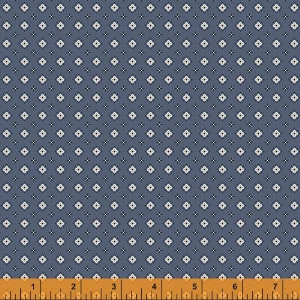 Foulard diminuto en azul índigo Sketchbook - Whistler Studio para Windham Fabrics - 53087-3 - 100 % algodón acolchado cortado de forma continua