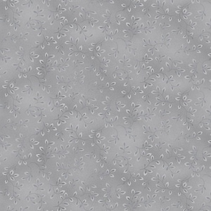 Folio Basics Pale Gray Vine Leaf - Henry Glass Fabrics - 7755-91 - 100% Quilting Cotton Cut Continuously
