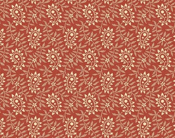 Hearthstone Spiceberry Red, Lynn Wilder of Sew&#39;n Wild Oaks for Marcus Fabrics, R600541-RED, 100% Quilting Cotton Cut Continuously