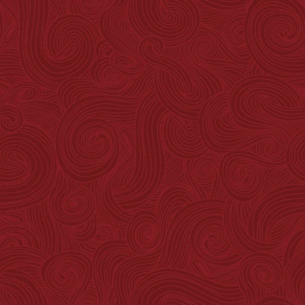 Just Color! Swirl Burgundy Red by Studio E Fabrics, 1351-BURG, 100% Quilting Cotton Cut Continuously