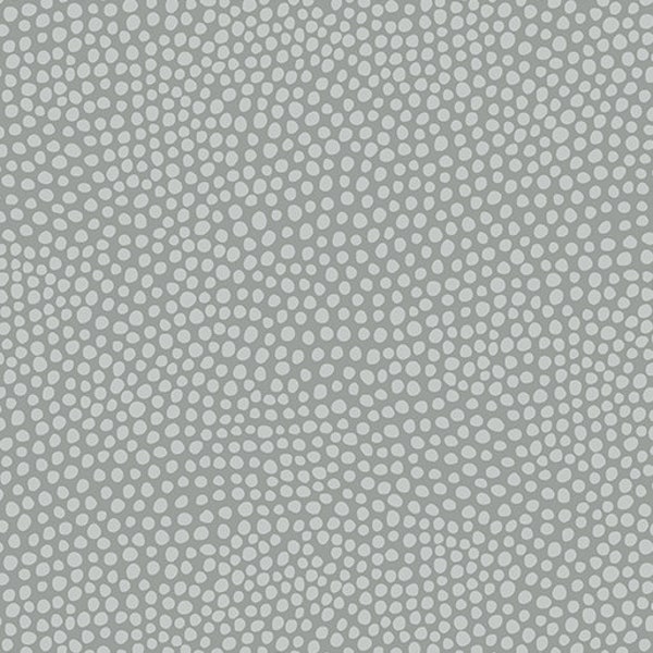 Wander Lane Dew Drops Nickle Gray, Nancy Halverson of Art To Heart for Benartex Fabrics, 13609-14, 100% Cotton Cut Continuously