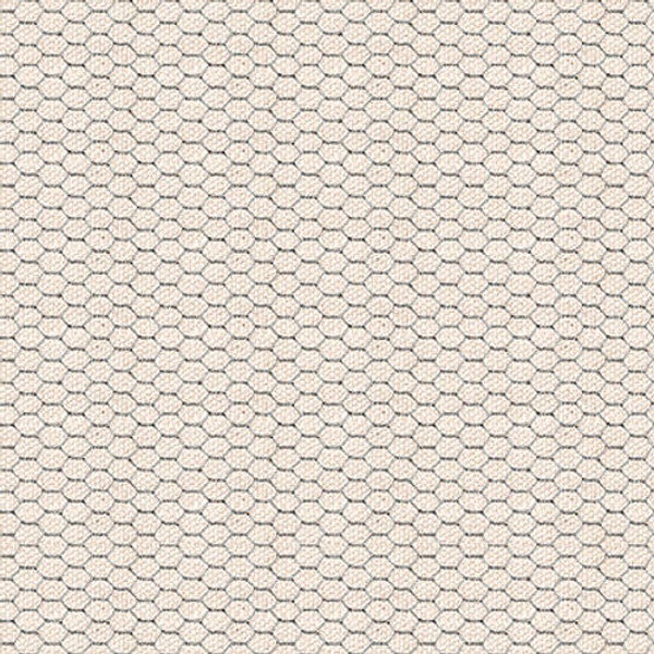 Out To Pasture Chicken Wire Ivory Cream, Emma Leach pour quilting vierge, 2362-41, 100 % coton coupé en continu