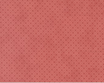 1 Yard Cut Promenade Picnic Rose Red - 3 Sisters for Moda Fabrics - 44287-15 - 100% Cotton