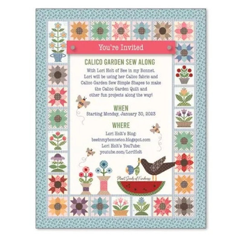 Calico Garden Sew Along Quilt Kit Lori Holt for Riley Blake - Etsy