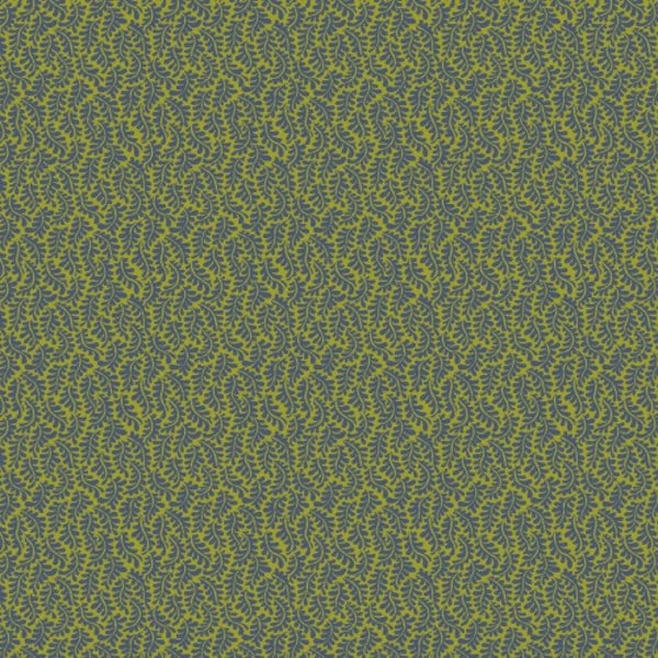 Belle Epoque Micro Leaves Green/Blue by Maywood Studio - 9878-GB - 100% Quilting Cotton Cut Continuously