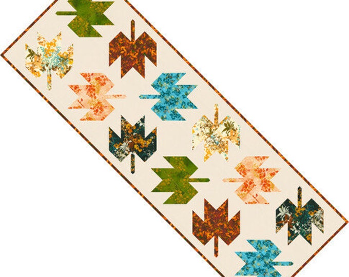 Autumn Falls Table Runner Quilt Kit, Featuring Sienna by Robert Kaufman