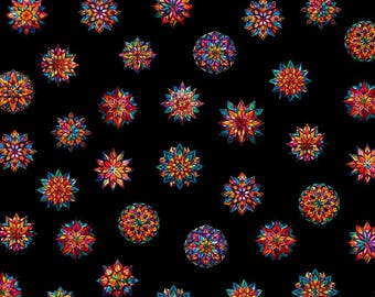 キラキラ光る反射ステンドグラス窓パネル 30393-X by Quilting