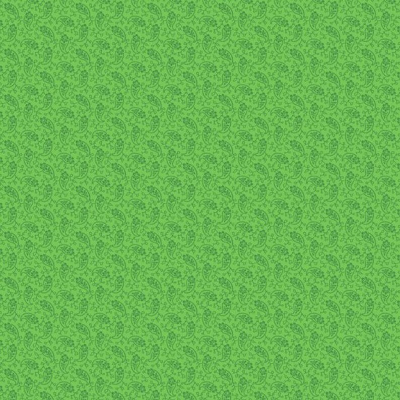 Over the Rainbow Paislies Green by Kathy Hall A-8411-G Andover Fabrics