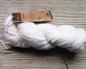 1 skein 100 gr white or black alpaca merino Guanaco Aslan Trends knitting yarn, white bulky wool yarn, white or black bulky yarn