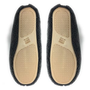 Men's Sherpa Lined Soft Slippers: Cozy Indoor House Shoes (Size 9-10) image 2